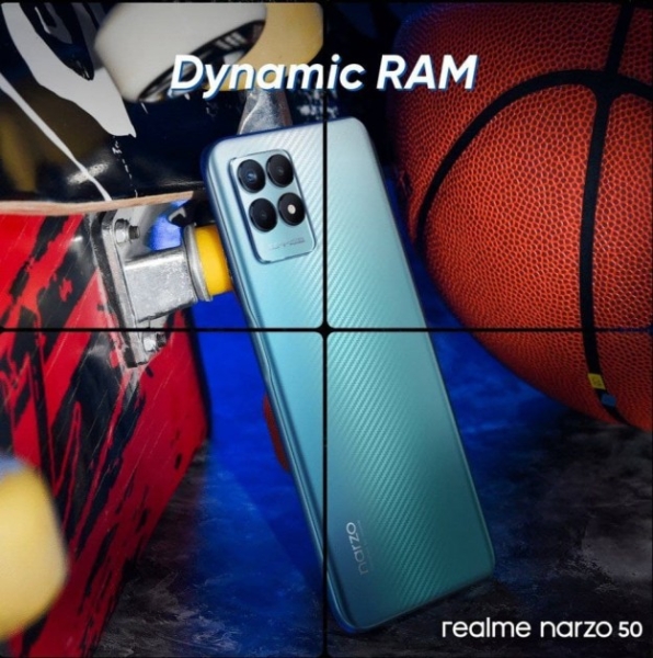 realme Narzo 50 представят 24 февраля - 5000 мАч, 120 Гц, 50 Мп за $215