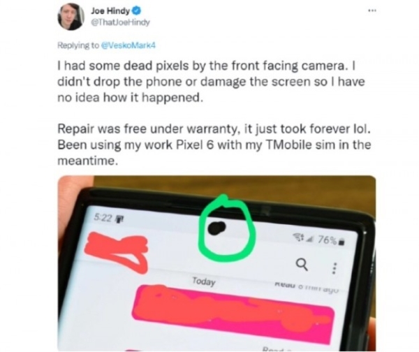 У Google Pixel 6 почали з'являтися биті пікселі