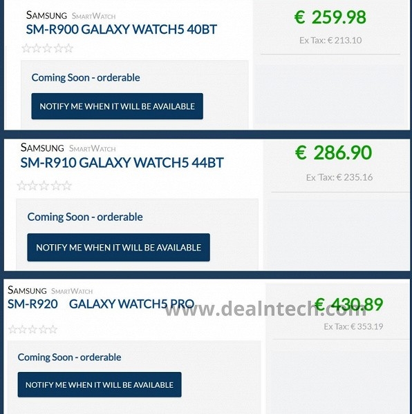 Подорожчання скасовується. Розумний годинник Samsung Galaxy Watch 5 виявиться навіть дешевшим Galaxy Watch 4