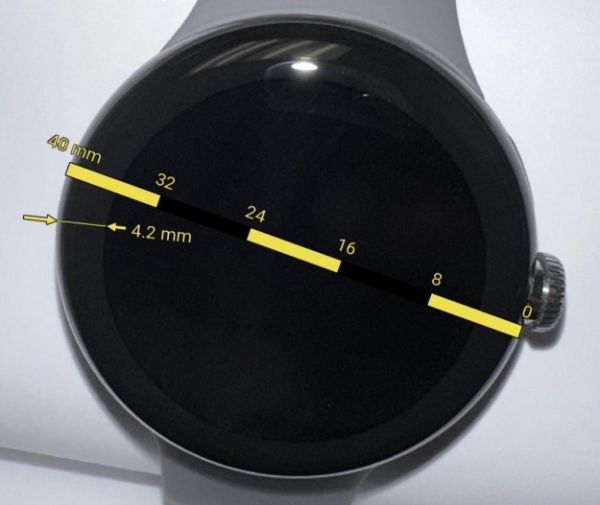 Виявилося, що у розумного годинника Google Pixel Watch дуже широка рамка