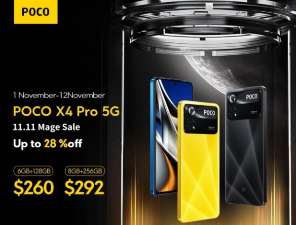 POCO і Xiaomi на Фестивалі знижок Aliexpress 11.11: потужні смартфони від $149 - POCO M5 і X4 Pro 5G, Redmi Note 11 і Note 10 Pro
