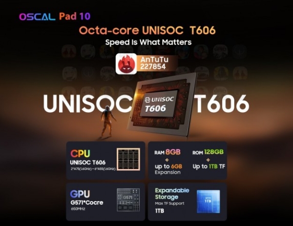 Флагман 2023 року! Oscal Pad 10 нарешті з’явився в офіційному тизері: 10,1-дюймовий екран і батарея 6580 мАг