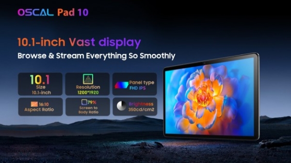 Знижка 50%! OSCAL представляє планшет Pad 10 за $129,99