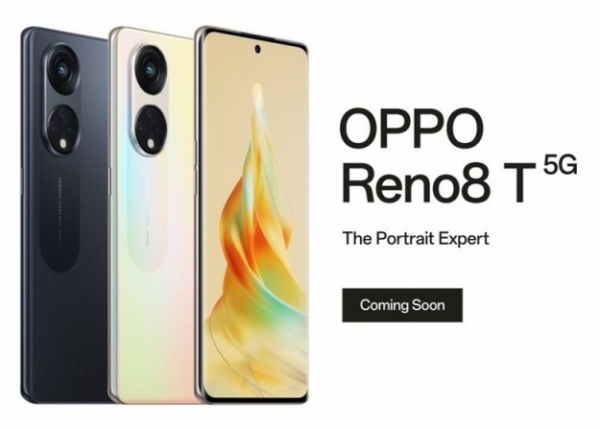 OPPO Reno 8T 5G позирует на официальных изображениях: 120 Гц, 108 Мп, 4800 мАч и 67 Вт