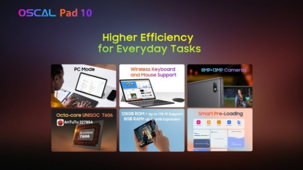 Знижка 50%! OSCAL представляє планшет Pad 10 за $129,99