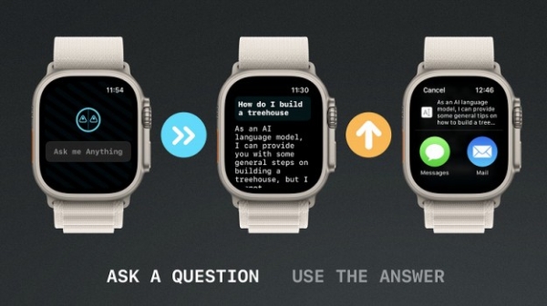 Нейросеть ChatGPT появилась на Apple Watch