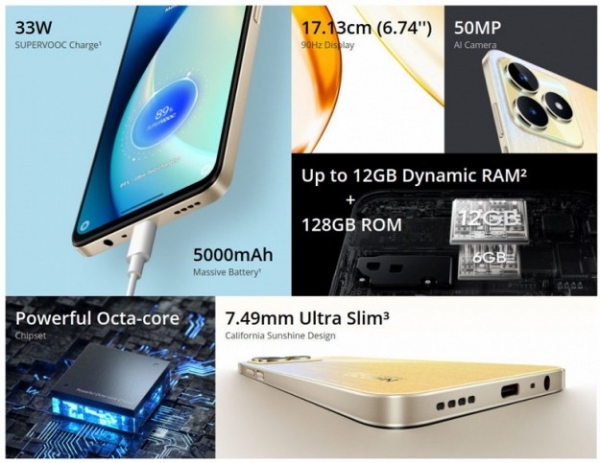 Представлено смартфон realme Narzo N53 з вирізом від динамічний острів