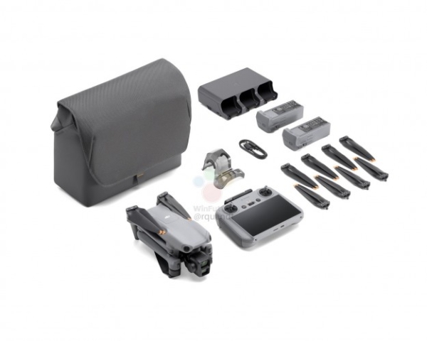 Новый компактный дрон DJI Air 3 позирует на качественных изображениях