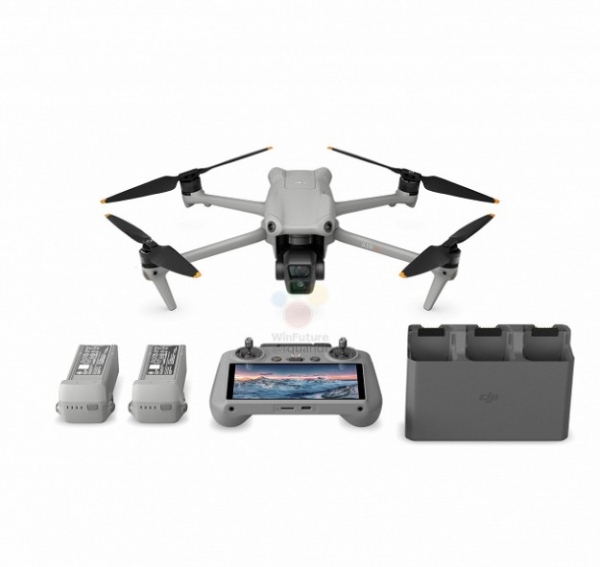Новый компактный дрон DJI Air 3 позирует на качественных изображениях